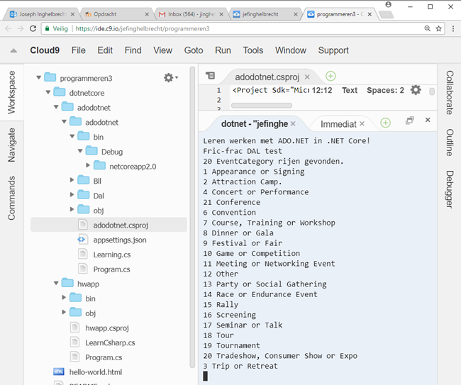 Cloud9 Result Test ADO.NET DAL ReadAll